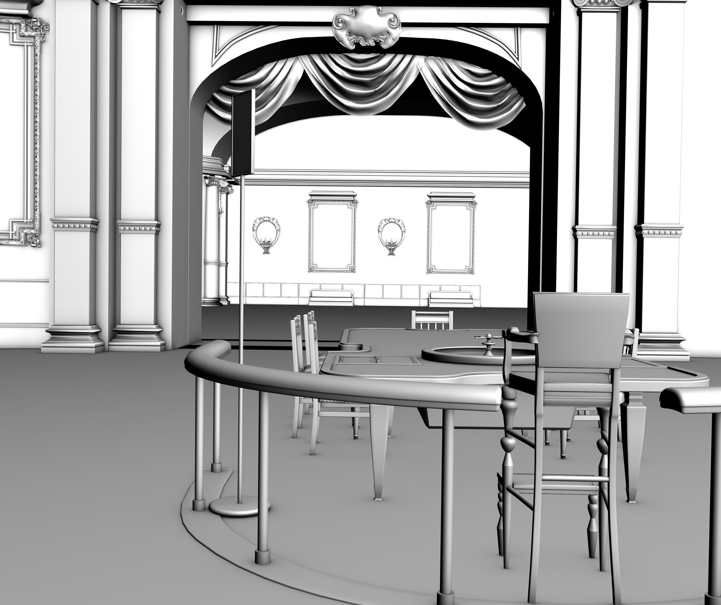 Casino Monte Carlo 3D model_2