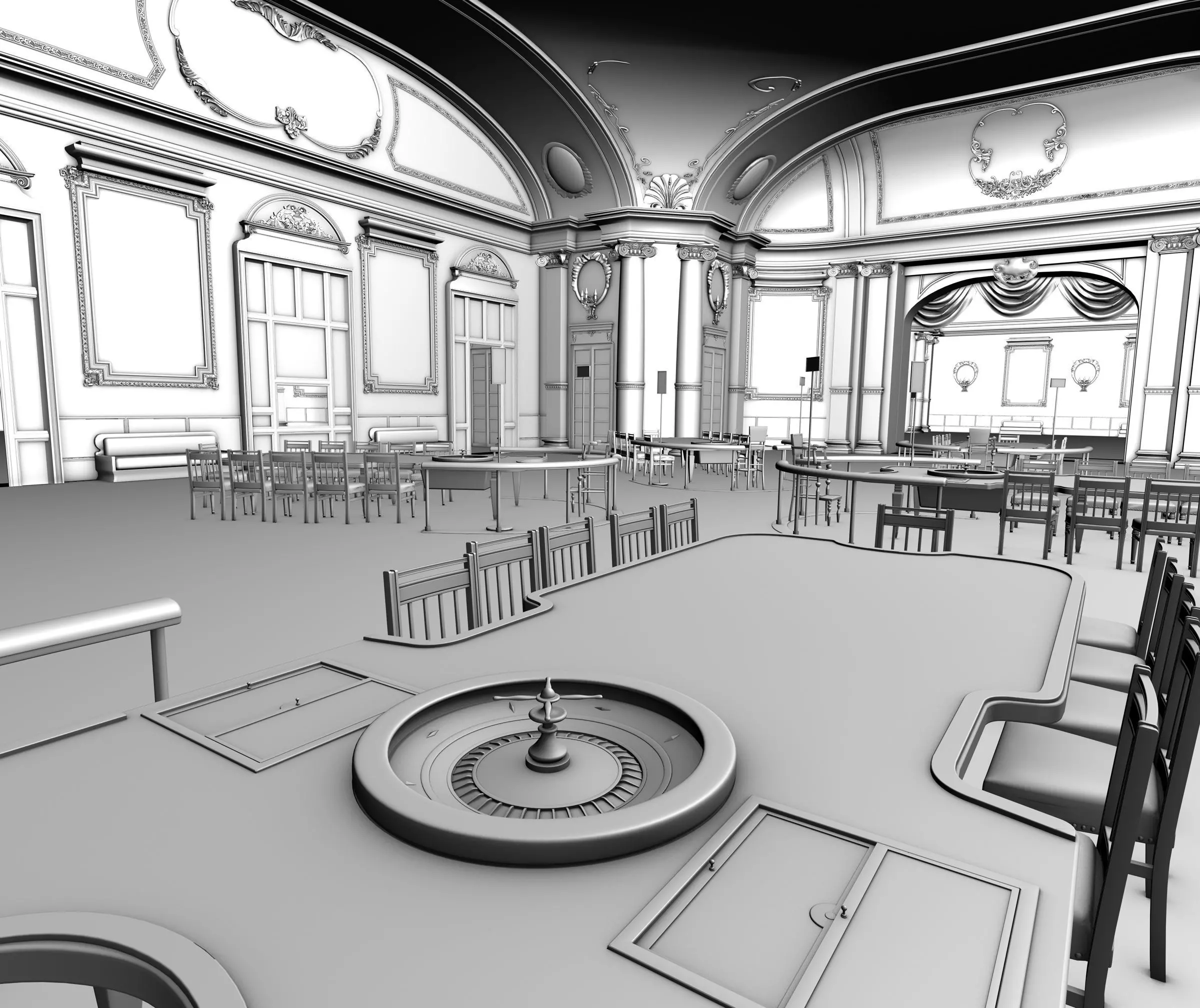 Casino Monte Carlo 3D model_0