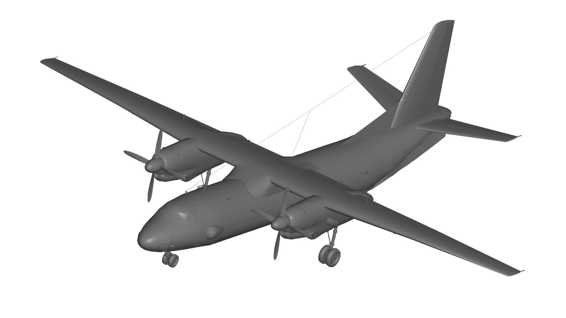 Antonov An-26 3D model_1