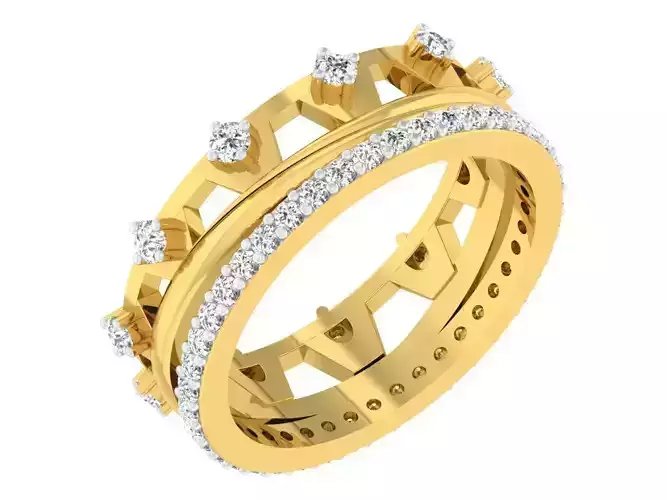 Wedding Engagement Women Etarnaty Band Ring