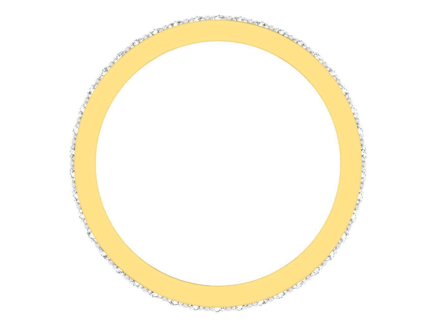 Wedding Engagement Women Etarnaty Band Ring 3D print model_1