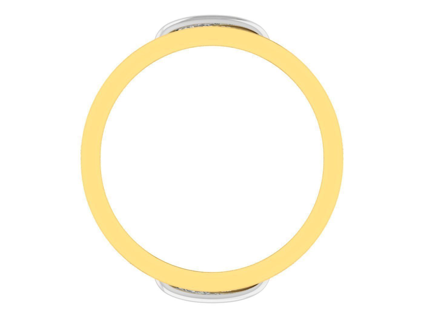 Wedding Engagement Women Etarnaty Band Ring 3D print model_1