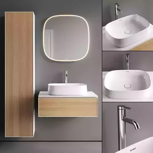  Duravit Zencha Vanity Unit Set 2 3D model