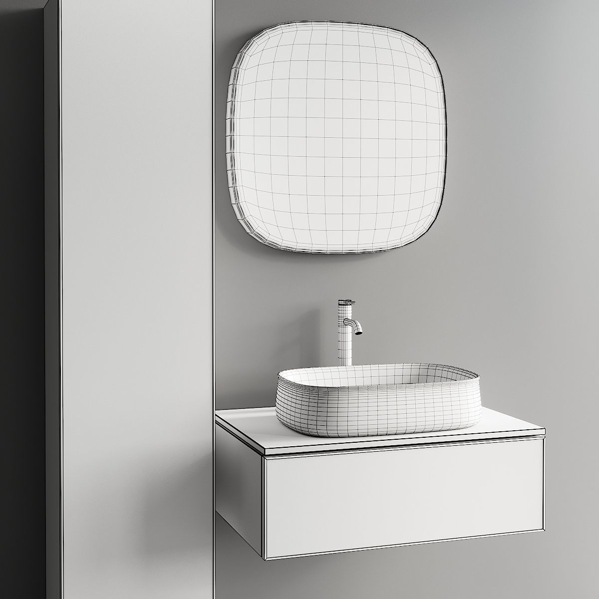  Duravit Zencha Vanity Unit Set 2 3D model_4