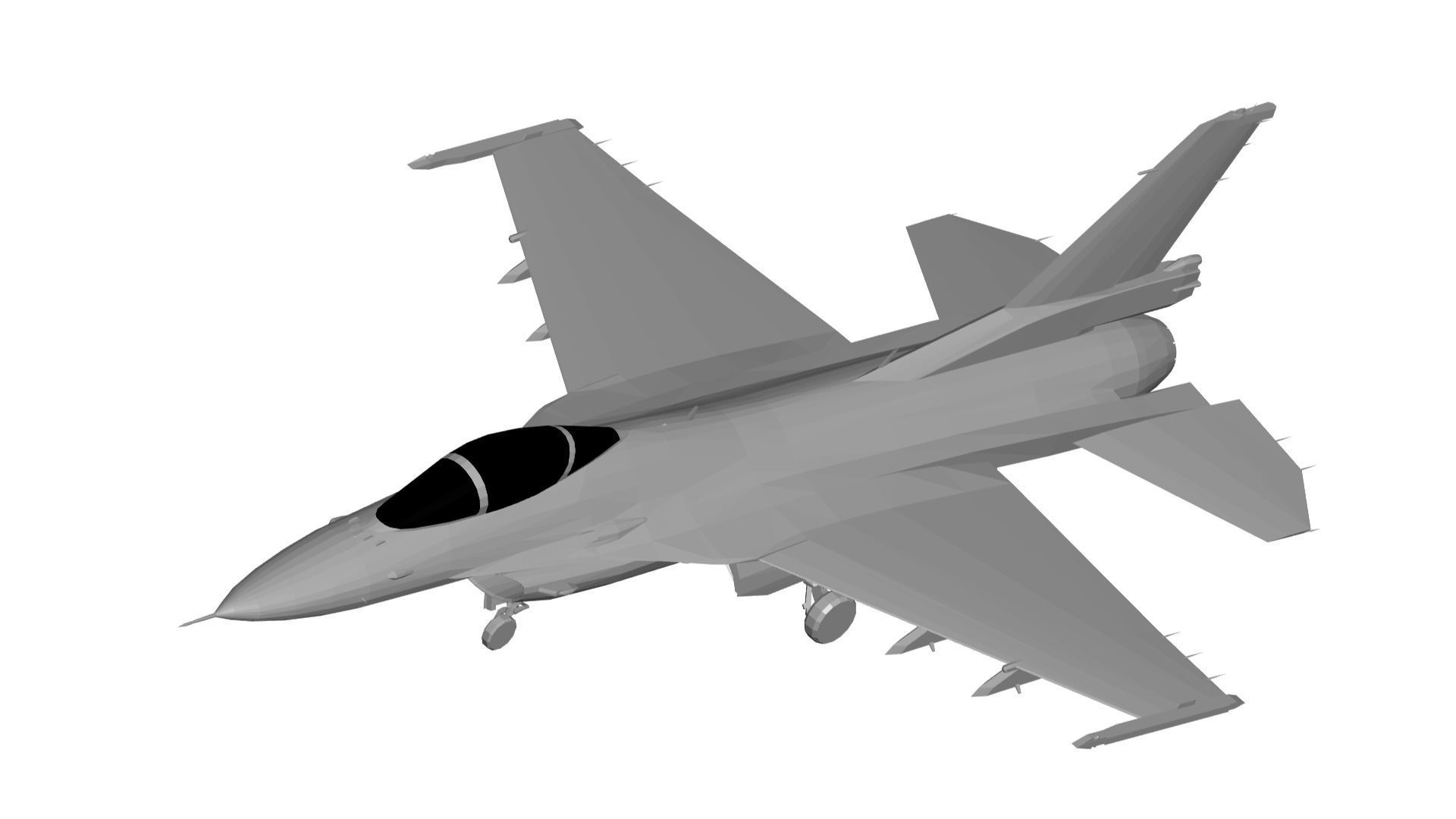 Mitsubishi F-2 3D model_1