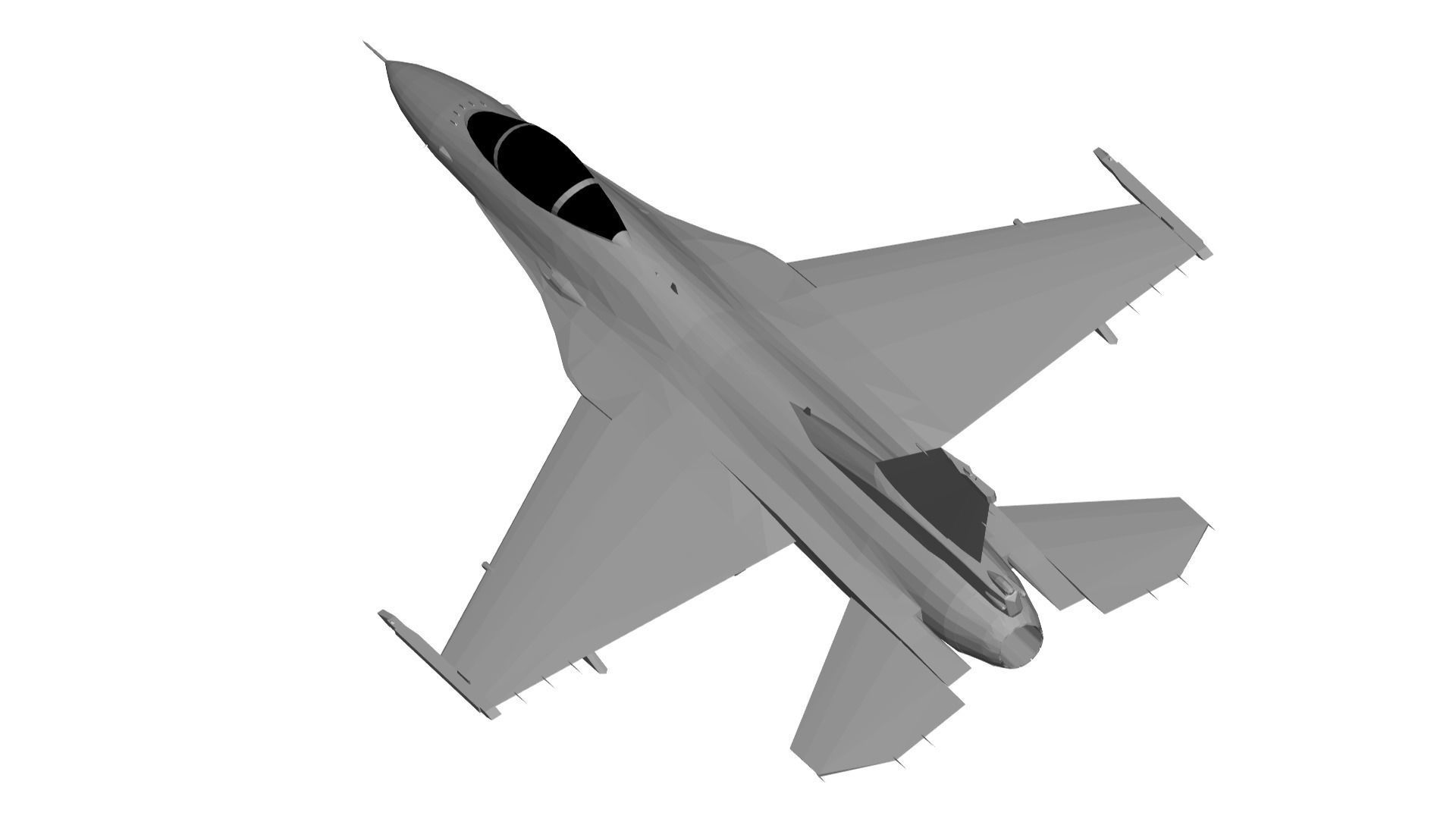 Mitsubishi F-2 3D model_4