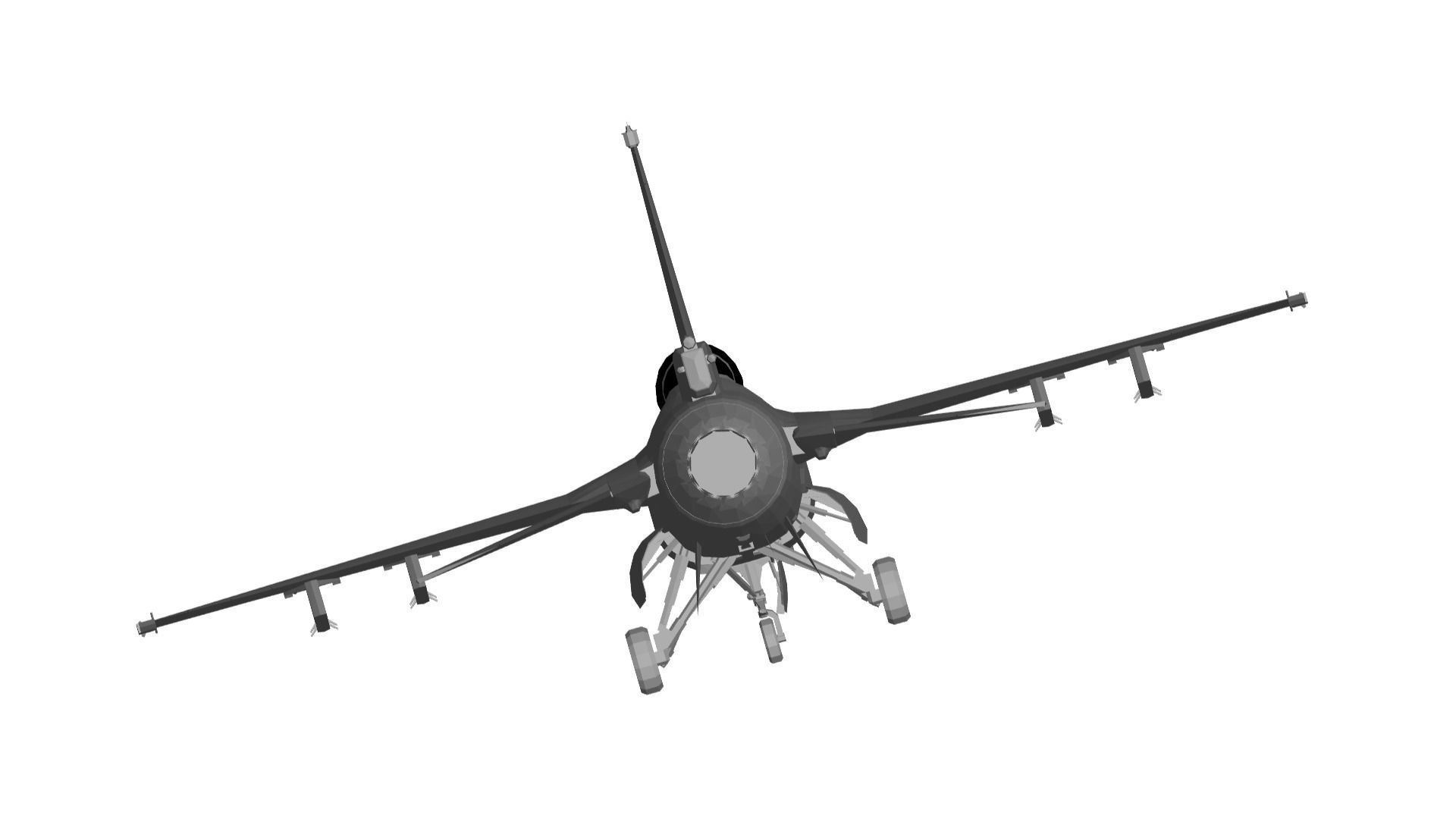 Mitsubishi F-2 3D model_3