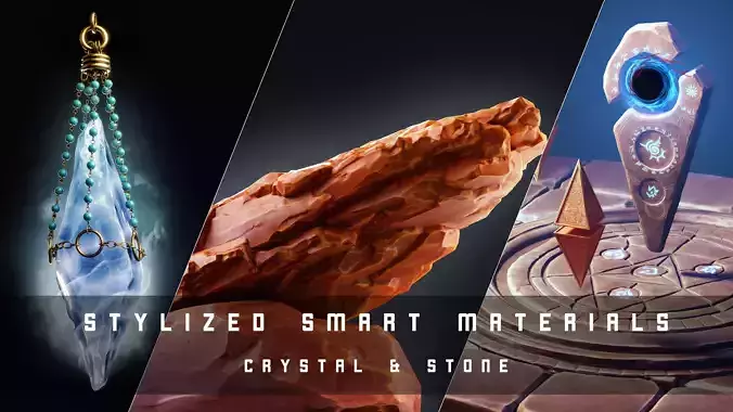 Stylized Smart Materials Stone and Gem 