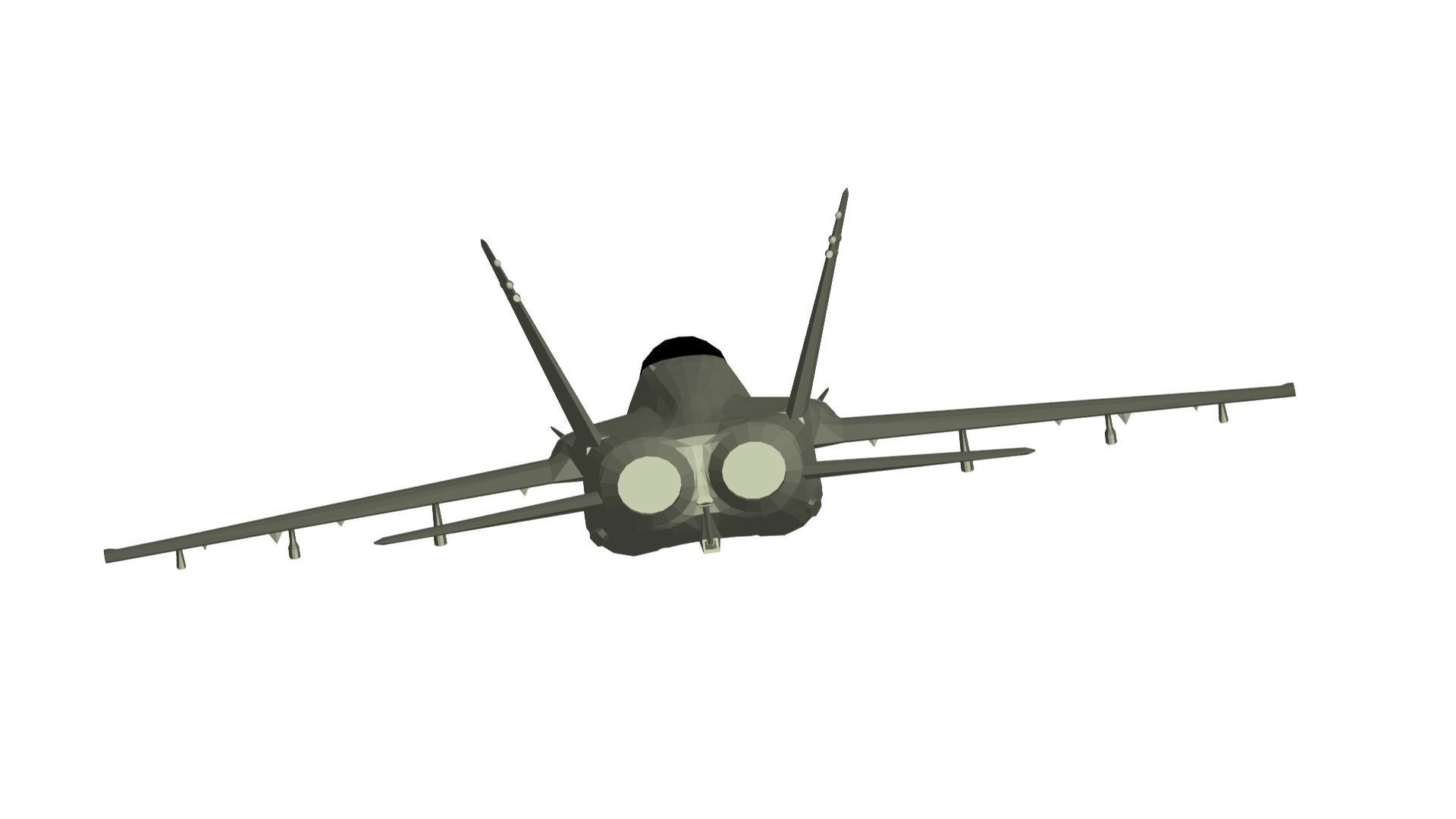 McDonnell Douglas F A-18 Hornet 3D model_3