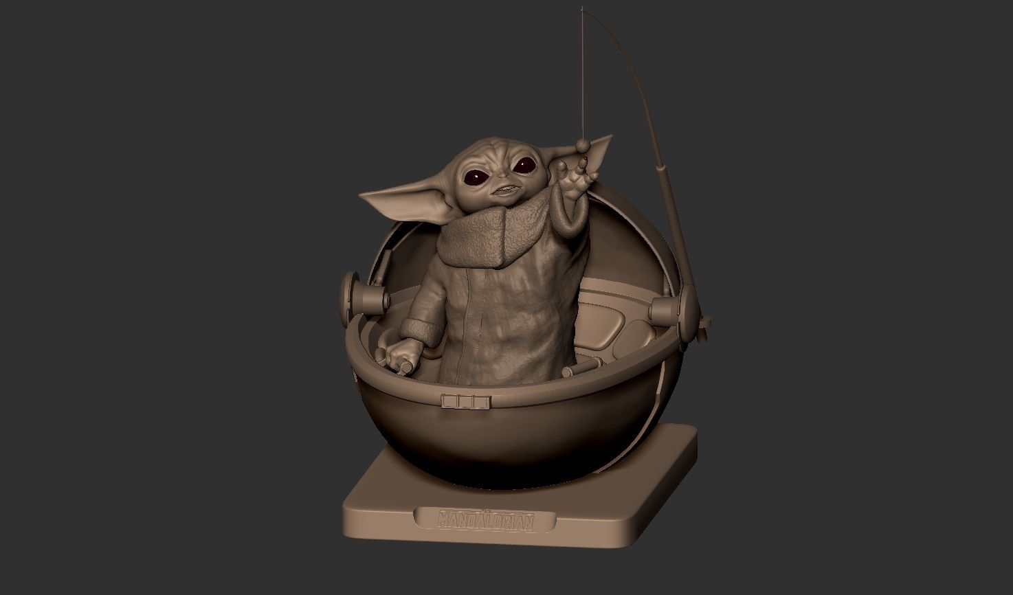 Grogu and the ball  3D print 3D print model_15