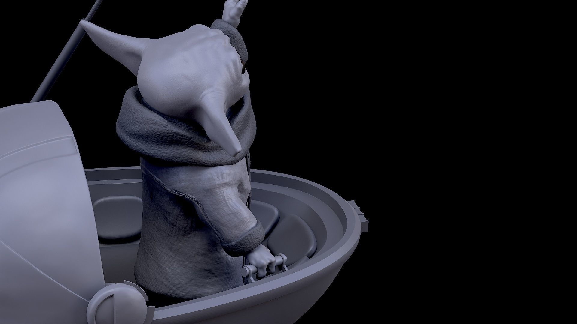 Grogu and the ball  3D print 3D print model_10