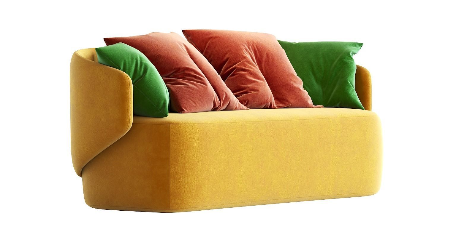 Crescent Sofa 3D model_10