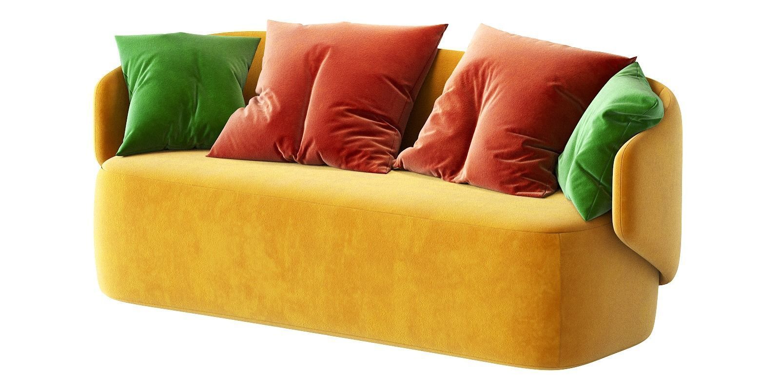 Crescent Sofa 3D model_8