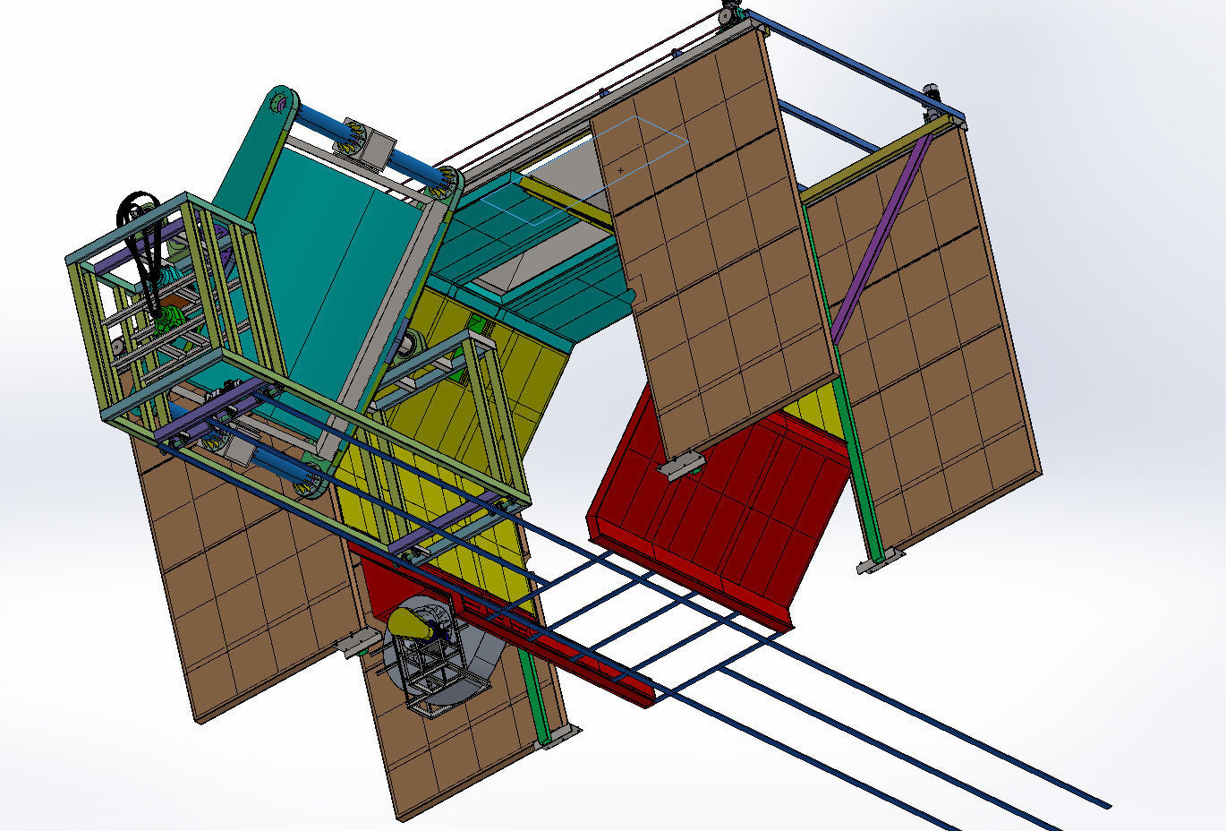 Rotation furnace for polyester tank with 18 tons liquid capacity 3D model_15