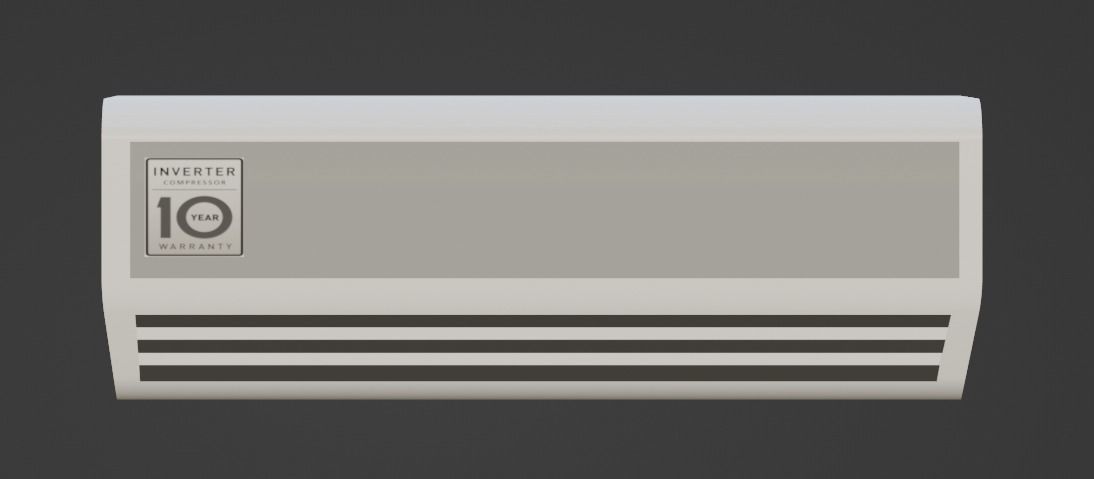 Air Conditioner Low poly Model Free  Free 3D model_1