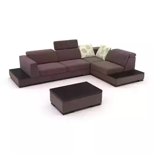 Purple Modern Sectional