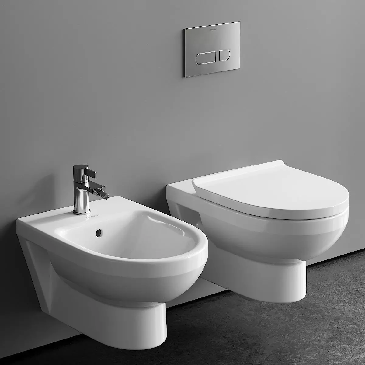 Duravit NO 1 Wall-Hung WC 3D model_0