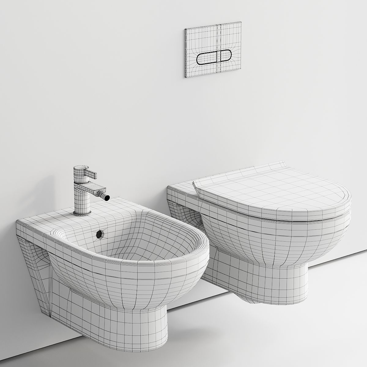 Duravit NO 1 Wall-Hung WC 3D model_4