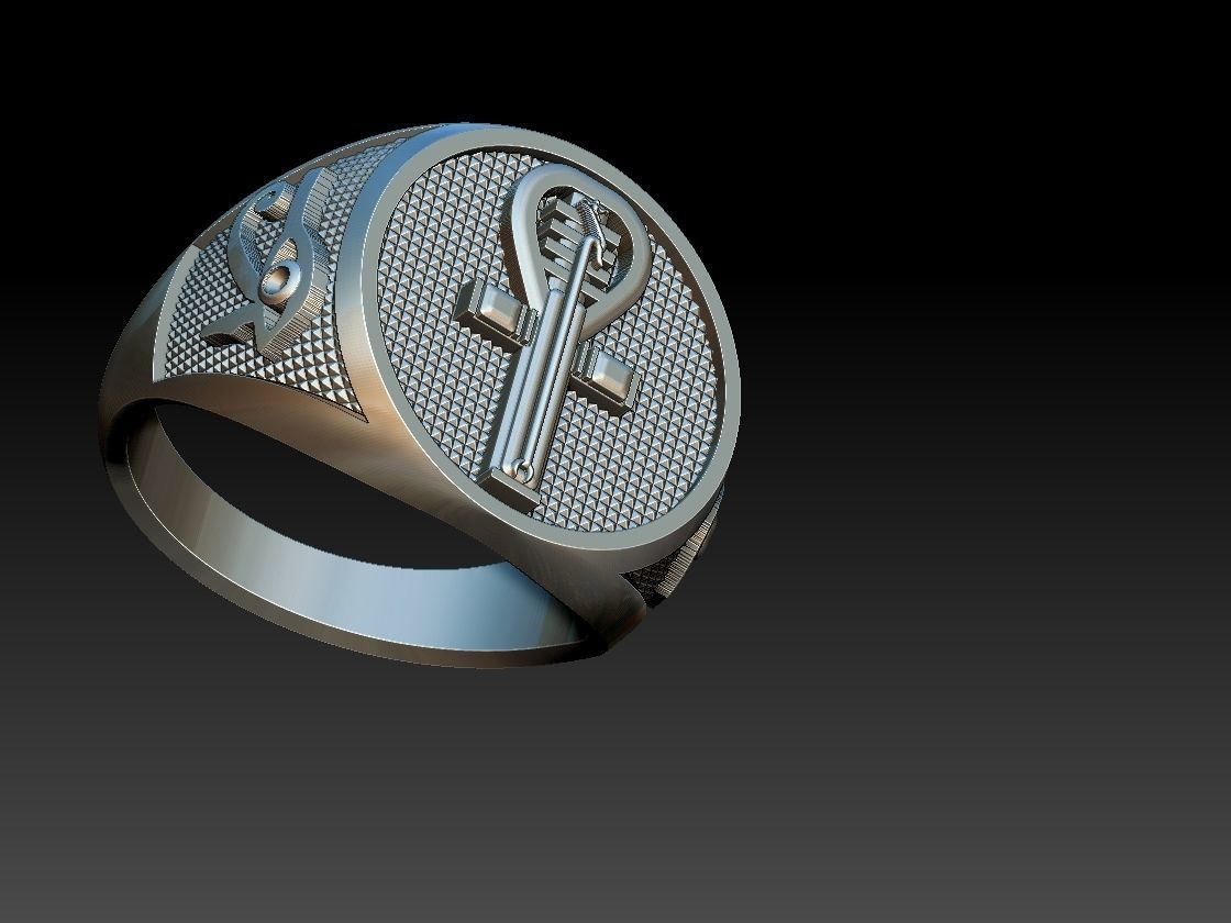 Ankh Ring - Ansata  3D print model_15