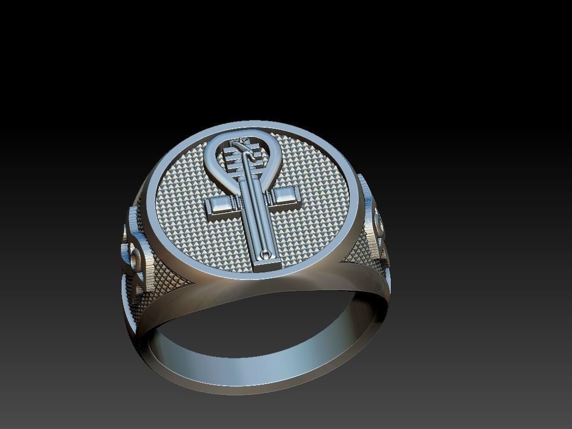 Ankh Ring - Ansata  3D print model_19