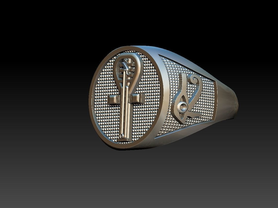 Ankh Ring - Ansata  3D print model_18