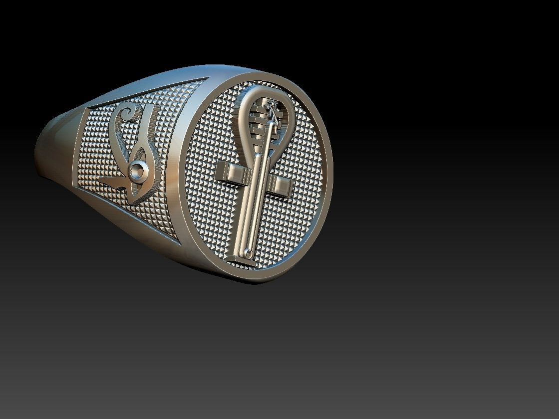 Ankh Ring - Ansata  3D print model_16