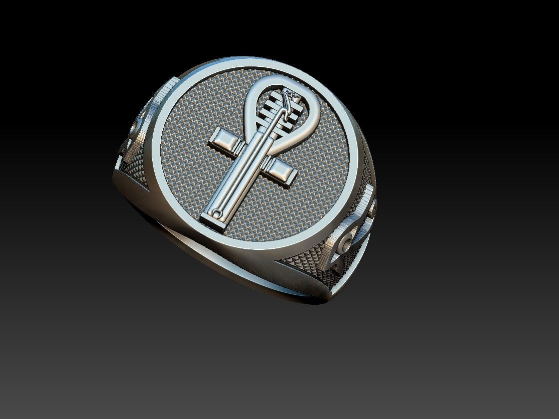 Ankh Ring - Ansata  3D print model_14