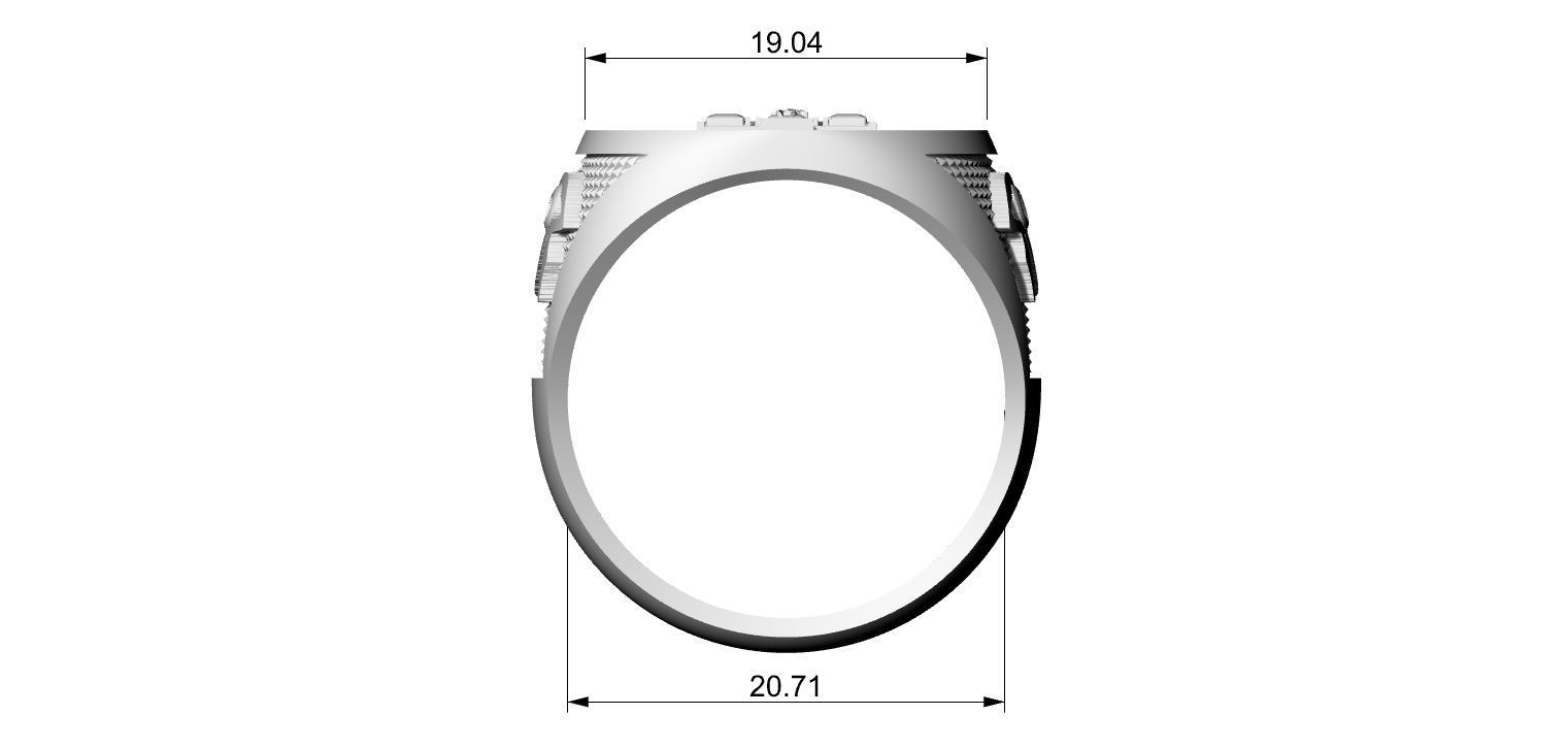 Ankh Ring - Ansata  3D print model_2