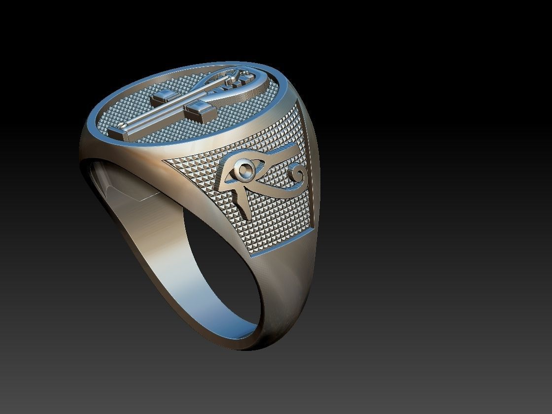 Ankh Ring - Ansata  3D print model_12