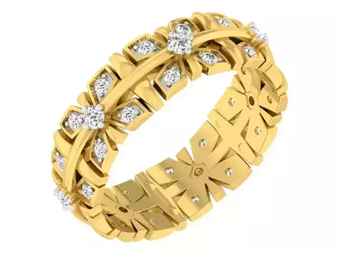 Band Ring 3dm STL OBJ FBX Render Details