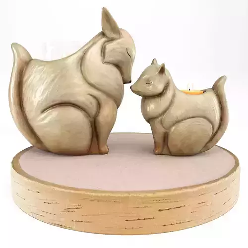 Fox Candlestick 3D model