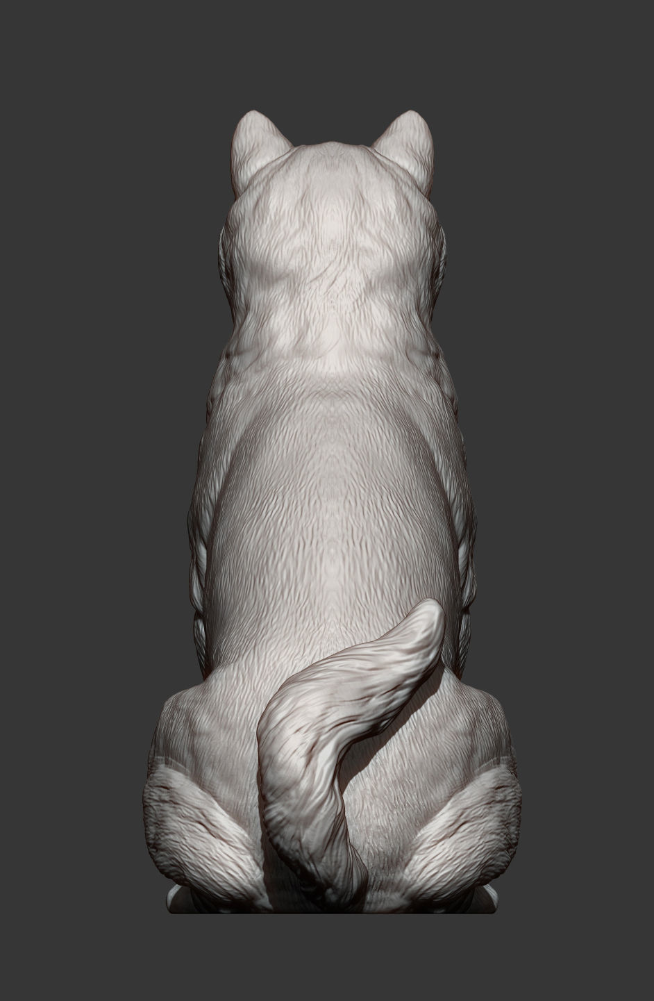 shiba inu 3D print model_13
