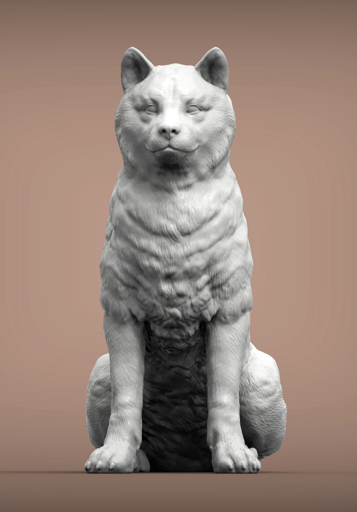 shiba inu 3D print model_3