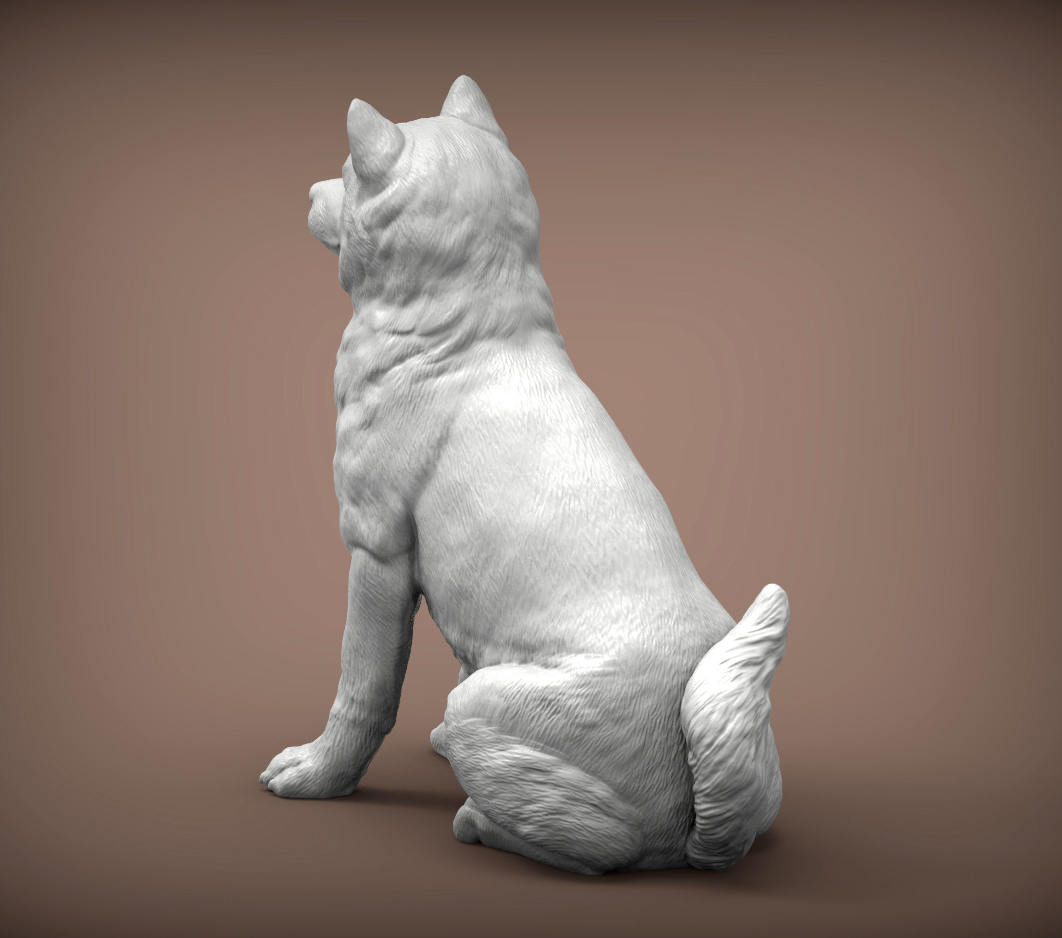 shiba inu 3D print model_7