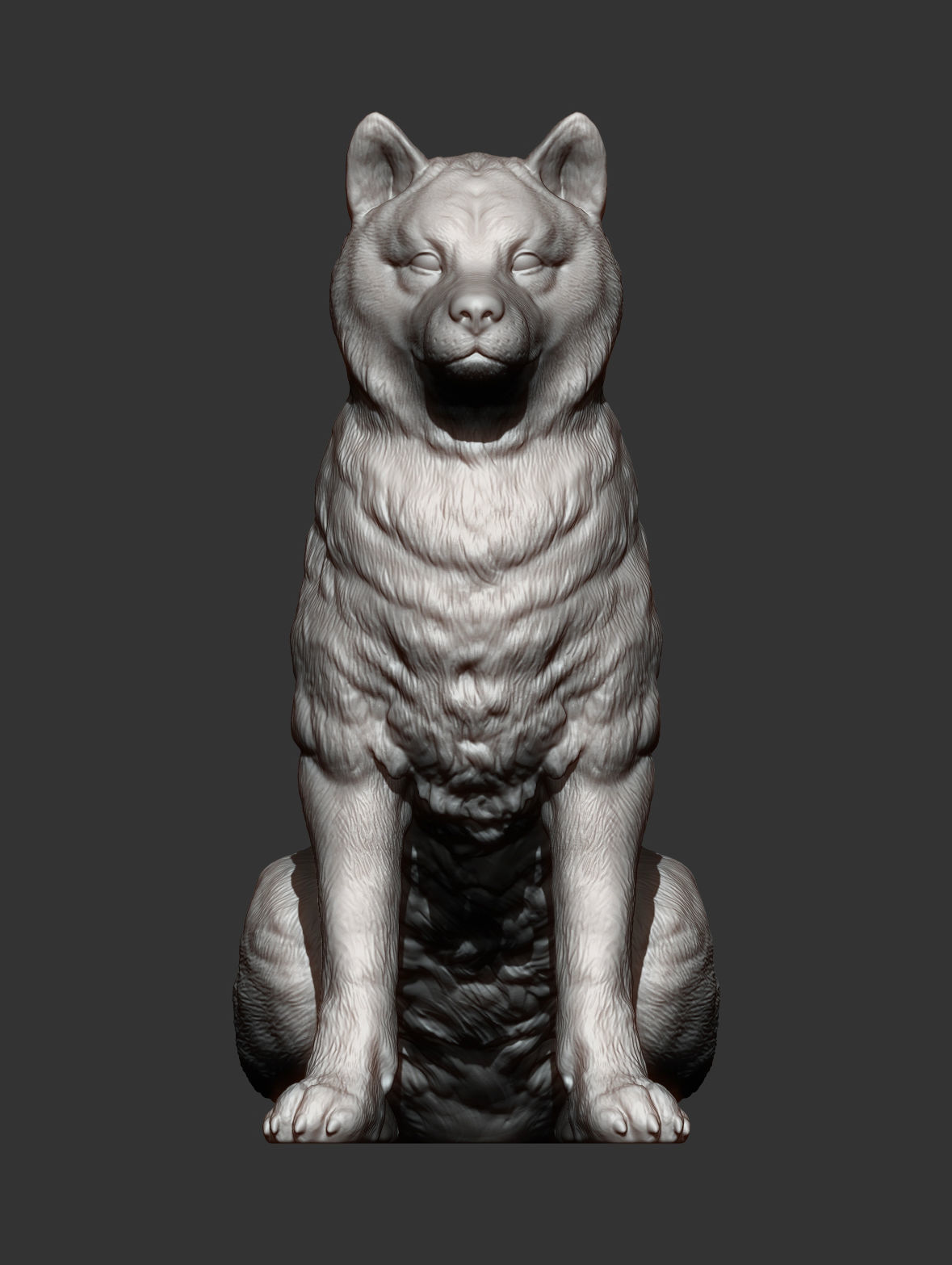 shiba inu 3D print model_14