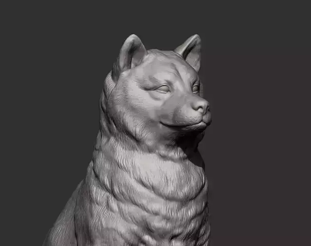 shiba inu 3D print model