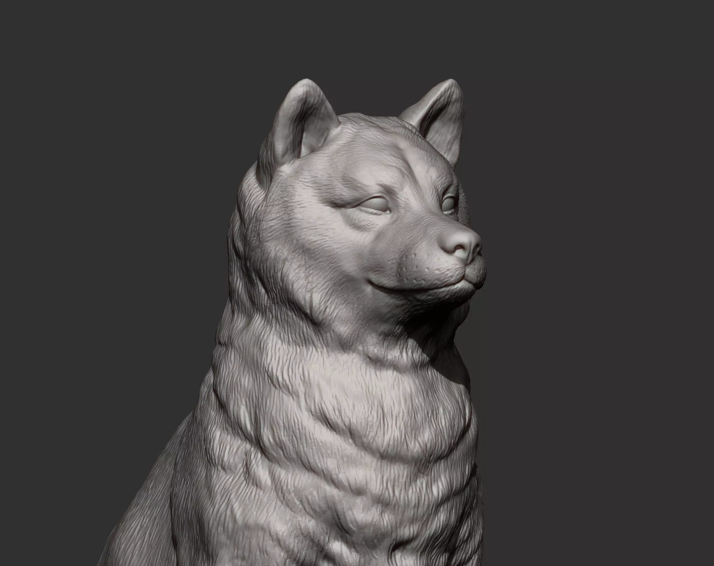 shiba inu 3D print model_0