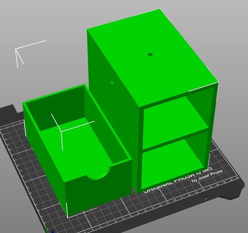 034H 5 Drawer Corner Unit and 10cm Drawer Unit 3D print model_10