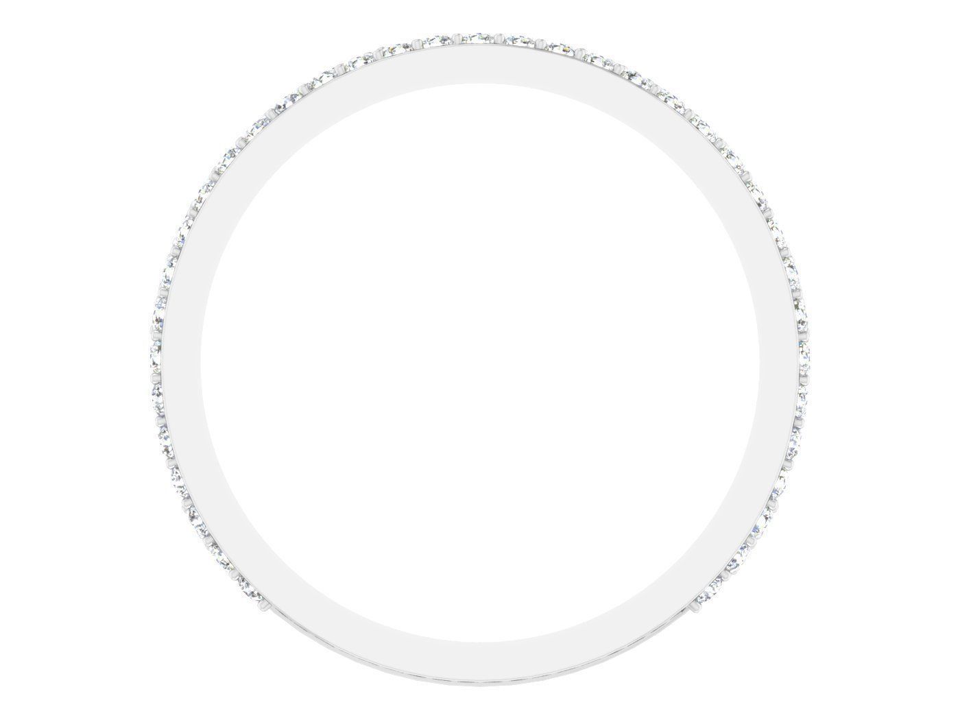 Wedding Engagement Women Etarnaty Band Ring 3D print model_1