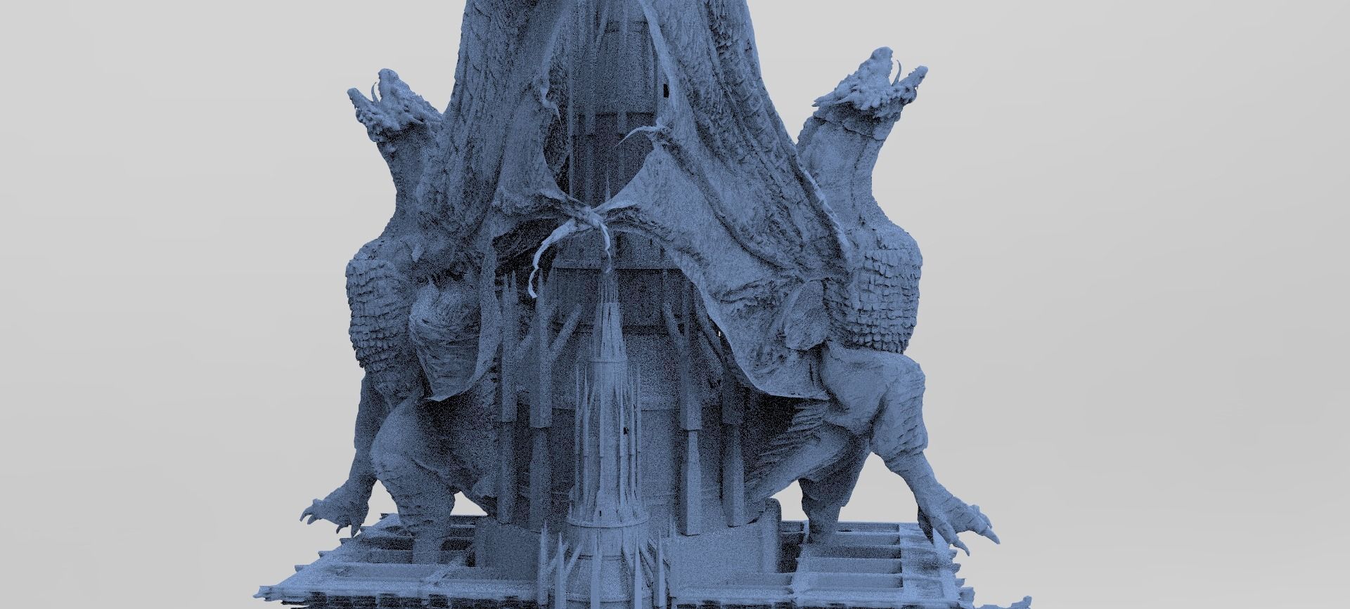 Dragon Temple Ronin temple 8  3D model_1