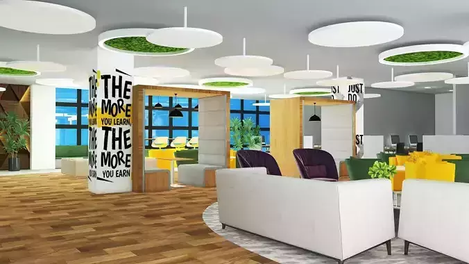 lounge area design 3D model
