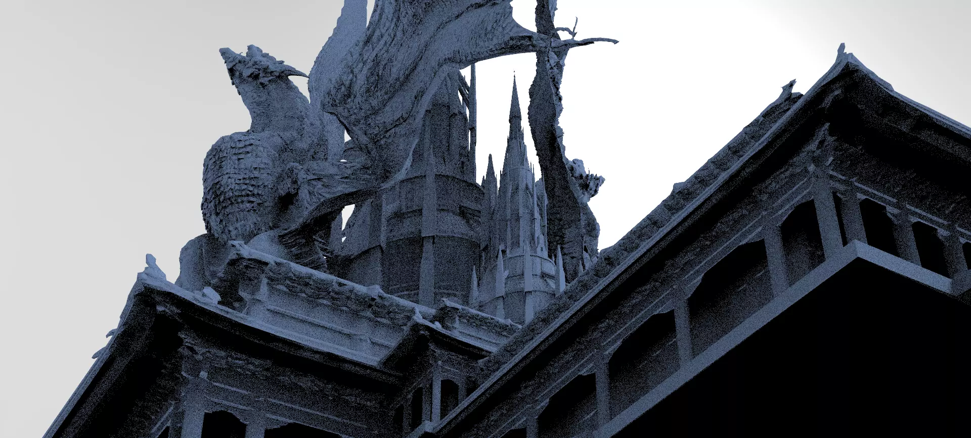 Dragon Temple Ronin temple 9 3D model_0