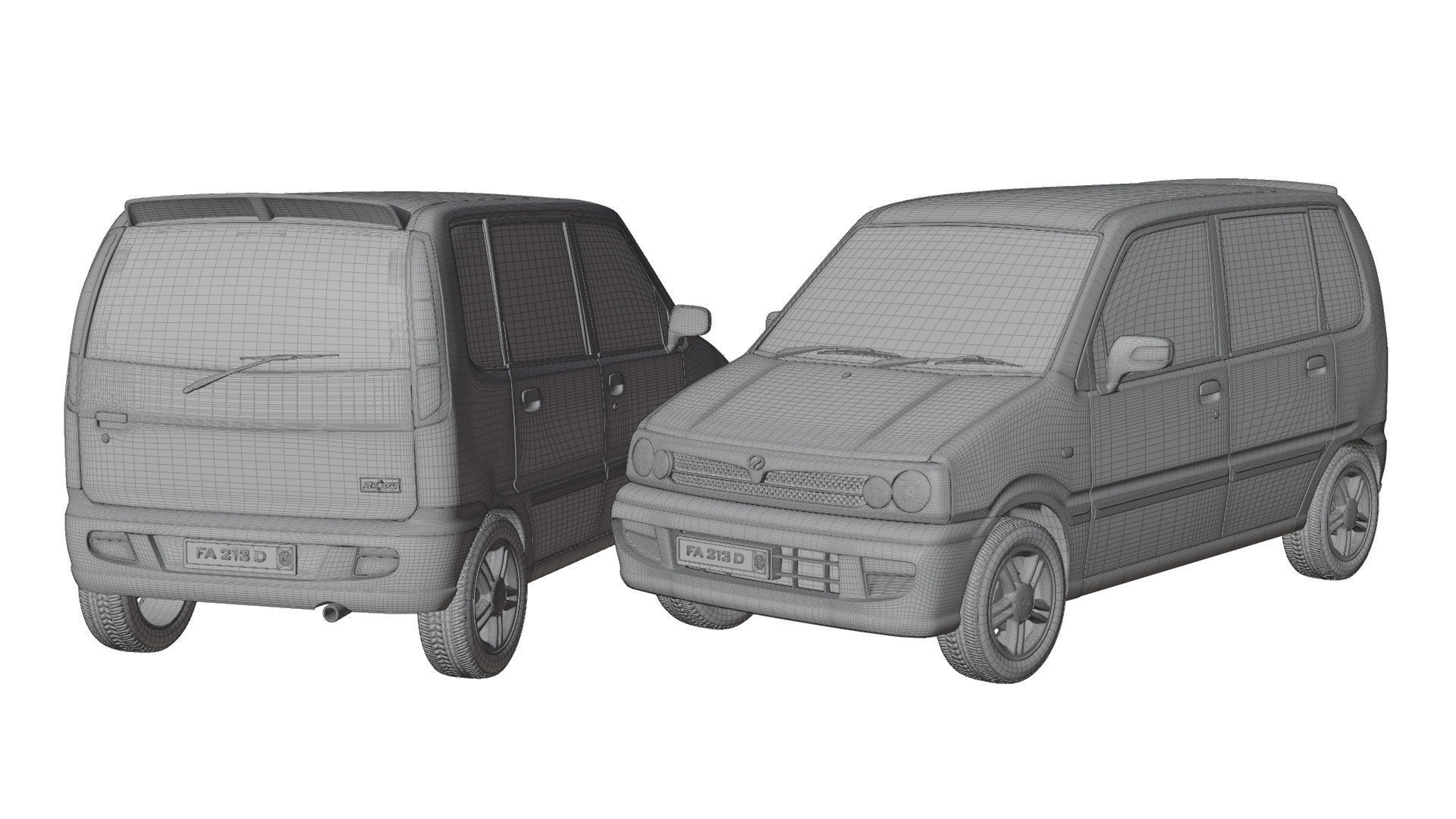 Perodua Kenari 3D model_4