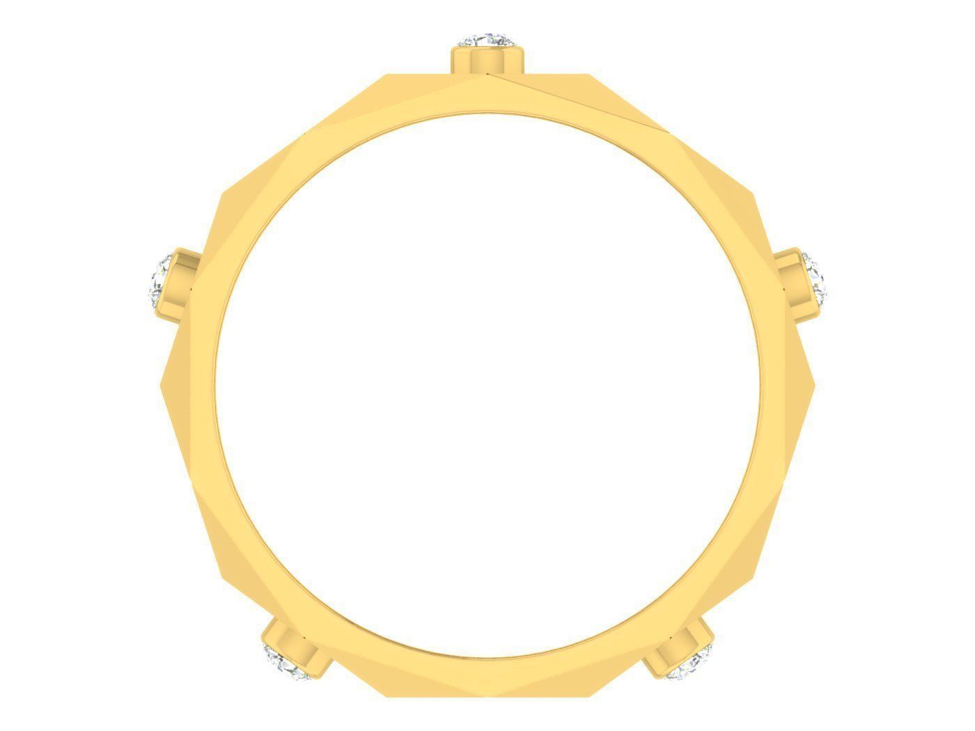 Wedding Engagement Women Etarnaty Band Ring 3D print model_1