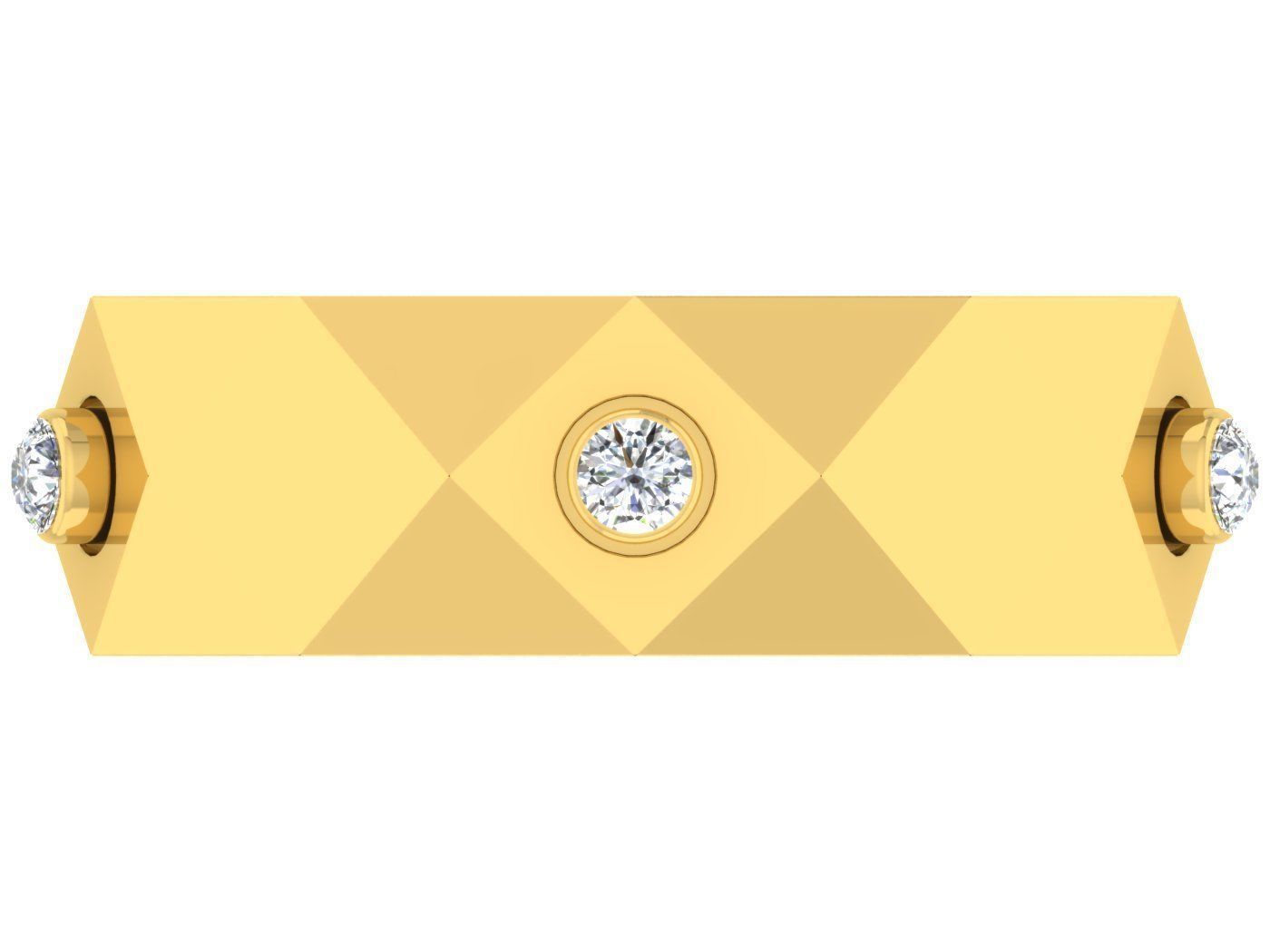 Wedding Engagement Women Etarnaty Band Ring 3D print model_3