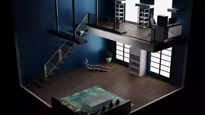 Simple room 3D model