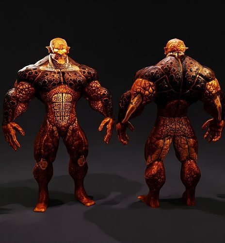 Fantasy Charcter High Poly 3D model