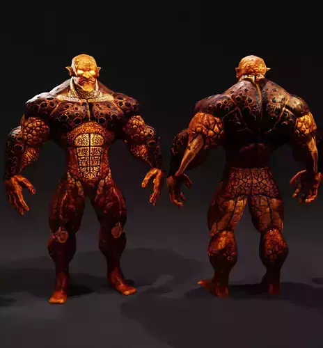 Fantasy Charcter High Poly 3D model
