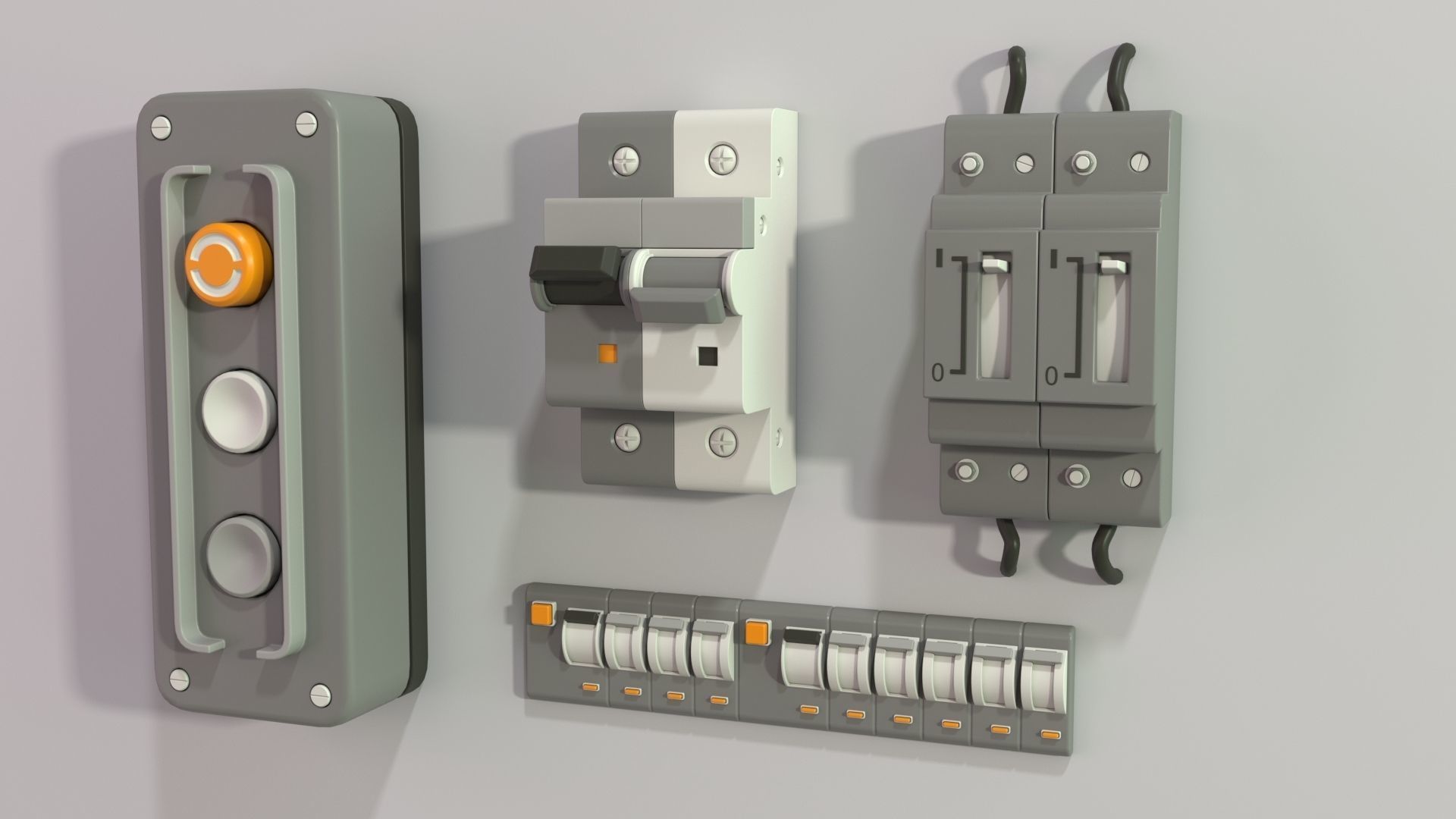 Industrial Kitbash - 2 - 105 pieces 3D model_5