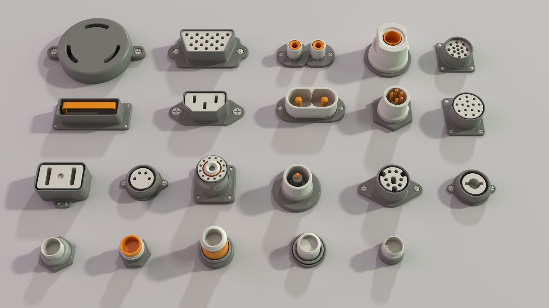 Industrial Kitbash - 2 - 105 pieces 3D model_12